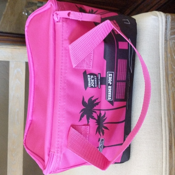 Trader Joe's Mini magenta tote - Picture 2 of 3